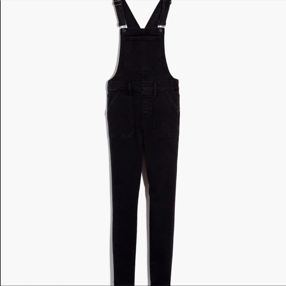 Skinny Overalls in Lunar Wash